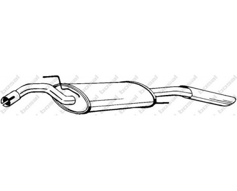 Exhaust backbox / end silencer 279-511 Bosal, Image 2