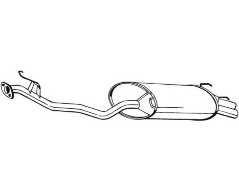 Exhaust backbox / end silencer 279-513 Bosal, Image 2