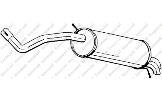 Exhaust backbox / end silencer 279-537 Bosal