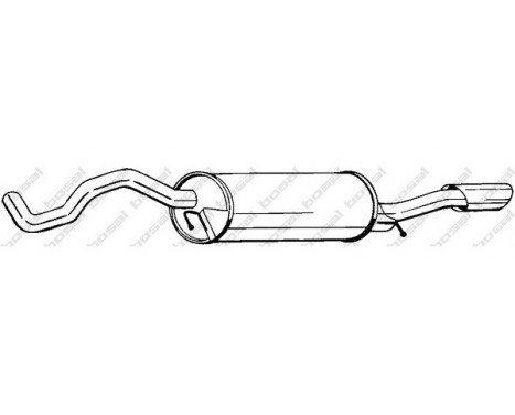 Exhaust backbox / end silencer 279-563 Bosal