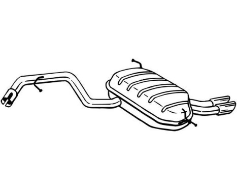 Exhaust backbox / end silencer 279-655 Bosal