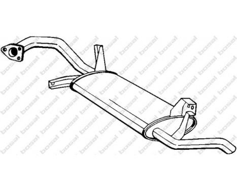 Exhaust backbox / end silencer 279-739 Bosal