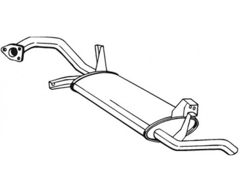 Exhaust backbox / end silencer 279-739 Bosal, Image 2