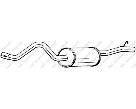 Exhaust backbox / end silencer 279-759 Bosal
