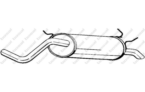Exhaust backbox / end silencer 279-833 Bosal