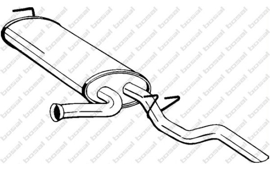 Exhaust backbox / end silencer 279-911 Bosal