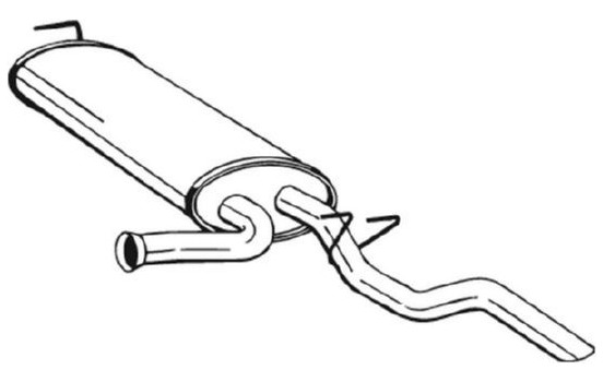 Exhaust backbox / end silencer 279-911 Bosal, Image 2
