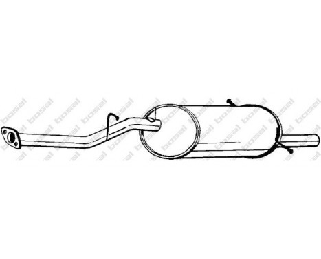 Exhaust backbox / end silencer 279-945 Bosal