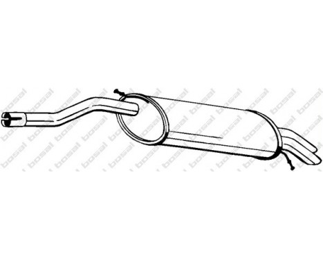 Exhaust backbox / end silencer 279-947 Bosal
