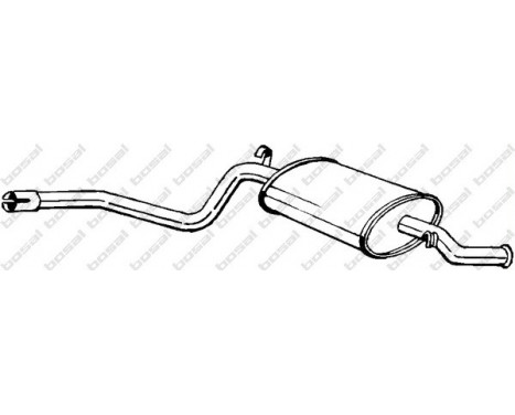 Exhaust backbox / end silencer 280-327 Bosal