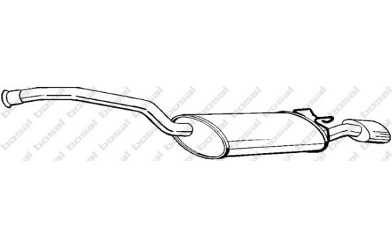 Exhaust backbox / end silencer 280-517 Bosal, Image 2