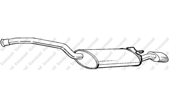 Exhaust backbox / end silencer 280-517 Bosal