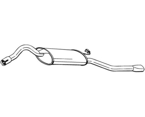 Exhaust backbox / end silencer 280-655 Bosal, Image 2