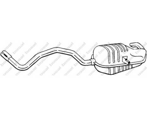 Exhaust backbox / end silencer 280-819 Bosal
