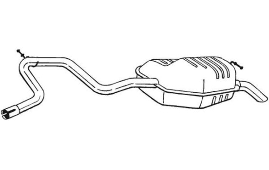 Exhaust backbox / end silencer 280-865 Bosal, Image 2