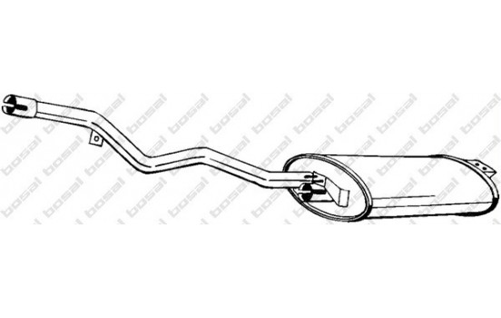 Exhaust backbox / end silencer 280-979 Bosal