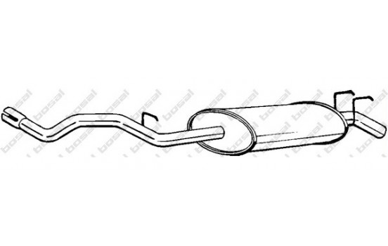 Exhaust backbox / end silencer 280-997 Bosal