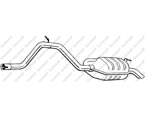 Exhaust backbox / end silencer 281-041 Bosal