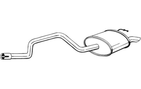 Exhaust backbox / end silencer 281-043 Bosal