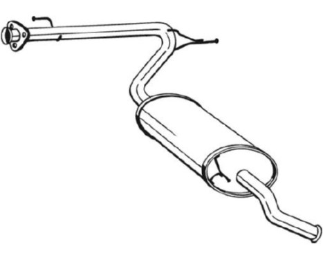 Exhaust backbox / end silencer 281-093 Bosal, Image 2