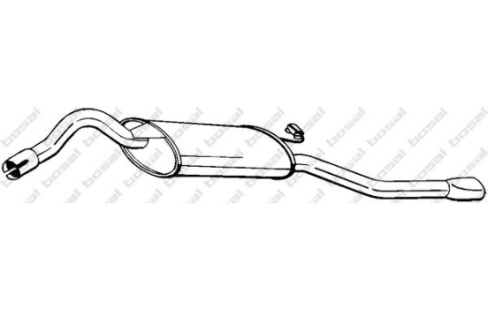 Exhaust backbox / end silencer 281-097 Bosal
