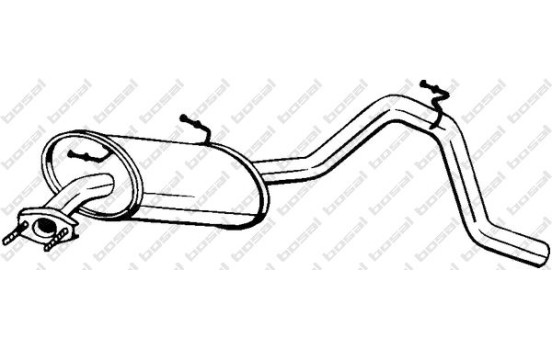 Exhaust backbox / end silencer 281-169 Bosal