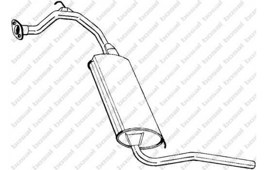 Exhaust backbox / end silencer 281-355 Bosal