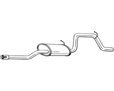 Exhaust backbox / end silencer 281-519 Bosal, Image 2