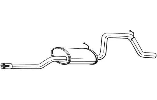 Exhaust backbox / end silencer 281-527 Bosal, Image 2