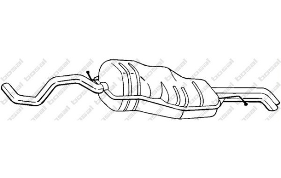 Exhaust backbox / end silencer 281-531 Bosal