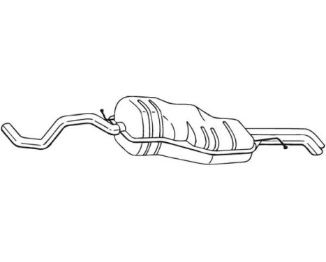 Exhaust backbox / end silencer 281-531 Bosal, Image 2