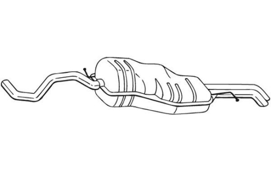 Exhaust backbox / end silencer 281-531 Bosal, Image 2