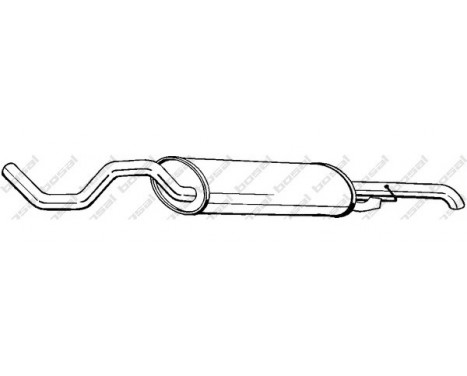 Exhaust backbox / end silencer 281-533 Bosal
