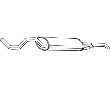 Exhaust backbox / end silencer 281-533 Bosal, Image 2