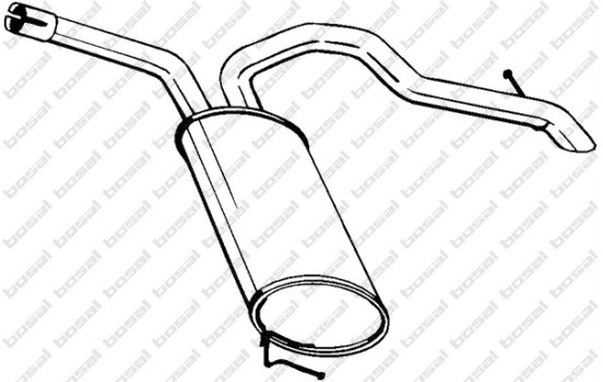 Exhaust backbox / end silencer 281-619 Bosal