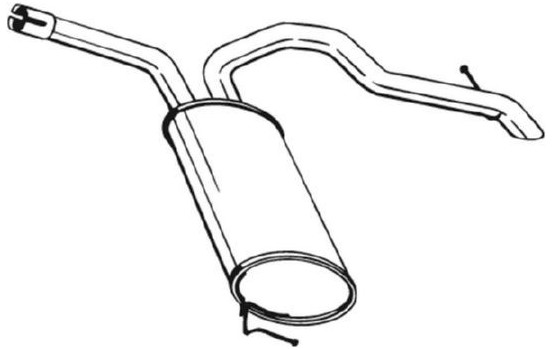 Exhaust backbox / end silencer 281-619 Bosal, Image 2