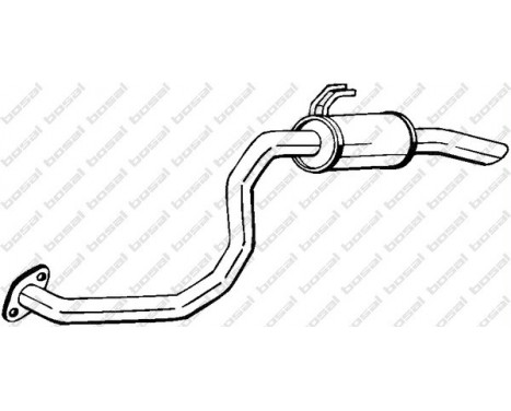 Exhaust backbox / end silencer 281-653 Bosal, Image 2