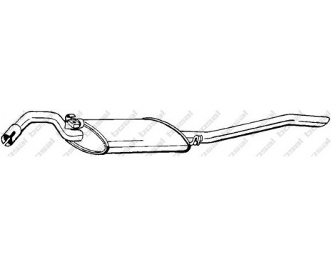 Exhaust backbox / end silencer 281-699 Bosal