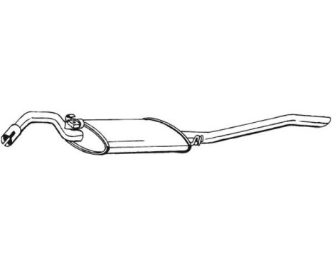 Exhaust backbox / end silencer 281-699 Bosal, Image 2