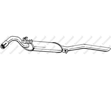Exhaust backbox / end silencer 281-703 Bosal