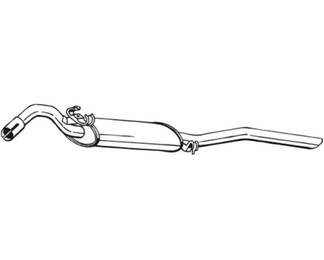 Exhaust backbox / end silencer 281-703 Bosal, Image 2