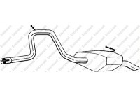 Exhaust backbox / end silencer 281-709 Bosal