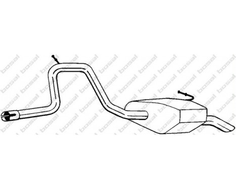Exhaust backbox / end silencer 281-709 Bosal