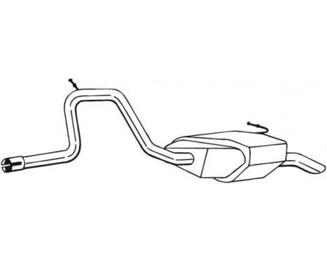 Exhaust backbox / end silencer 281-731 Bosal, Image 2