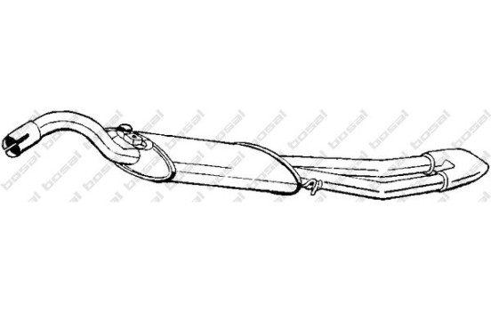 Exhaust backbox / end silencer 281-755 Bosal
