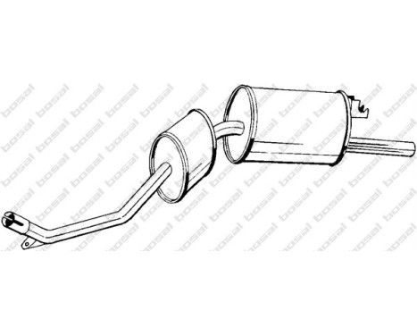 Exhaust backbox / end silencer 281-763 Bosal
