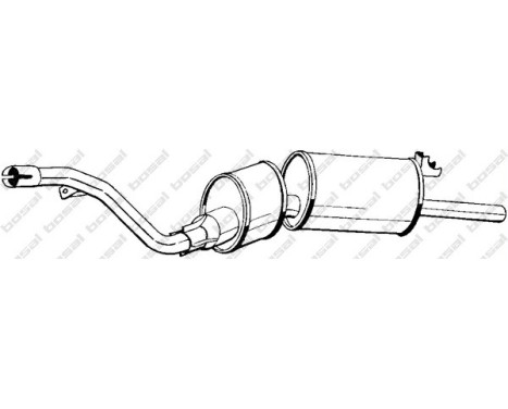 Exhaust backbox / end silencer 281-771 Bosal