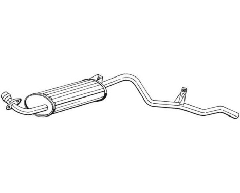Exhaust backbox / end silencer 281-837 Bosal, Image 2