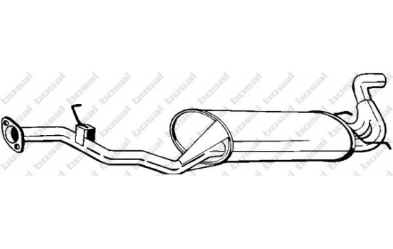 Exhaust backbox / end silencer 281-863 Bosal