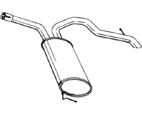 Exhaust backbox / end silencer 281-877 Bosal